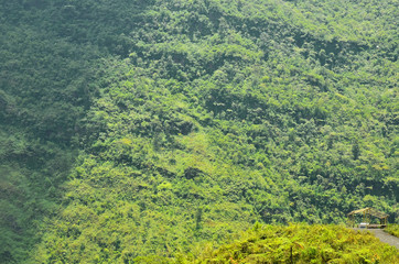 view of mountains in West Java