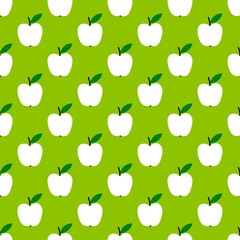 Apple pattern. Fruit seamless background or wallpaper. Repeated design great for kitchen and food digital paper, textile, fabric, decor, wrapping. Vintage surface