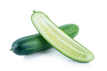 Cucumber isolated on white background