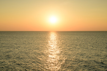 Sunset color over the sea