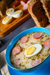 Easter in Polish: sour flour soup for Easter breakfast (Żurek)