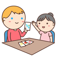 英会話に行く女の子