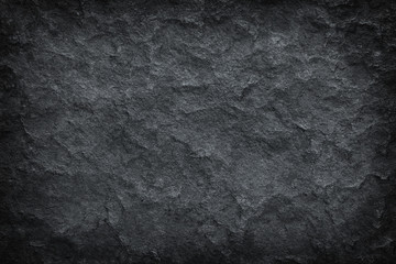 Dark grey black slate stone  texture abstract background