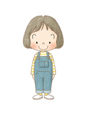 女の子　全身正面　
