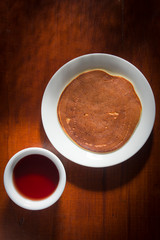 Pancake on a plate
