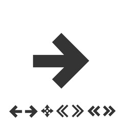 Fototapeta premium arrows icon vector illustration symbol for website and graphic design