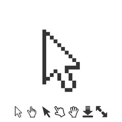 cursor icon vector illustration symbol for website and graphic design