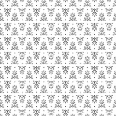 Seamless vector floral pattern with abstract flowers. - 319367499
