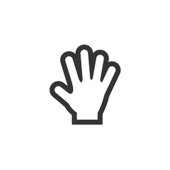 Fototapeta na wymiar glove icon vector illustration symbol for website and graphic design