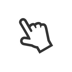 hand pointing icon vector illustration symbol for website and graphic design