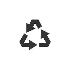 recycle icon vector illustration symbol for website and graphic design