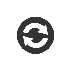 refresh icon vector illustration symbol for website and graphic design