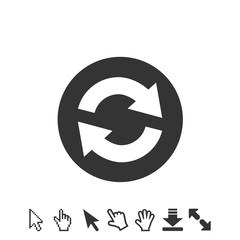 refresh icon vector illustration symbol for website and graphic design