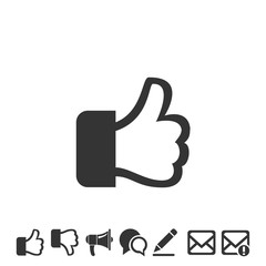 thumbs up icon vector illustration symbol for website and graphic design
