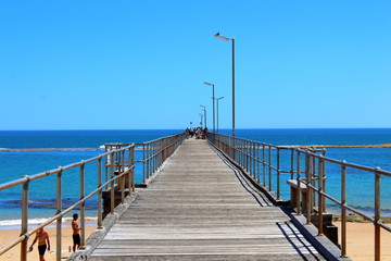 pier in the sea in port noarlunga, south australia