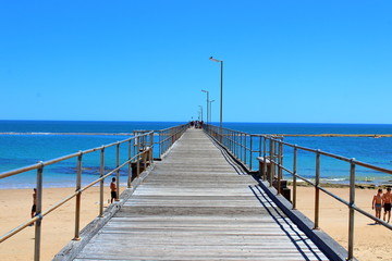 Fototapeta na wymiar Pier in Port Noarlunga in South Australia
