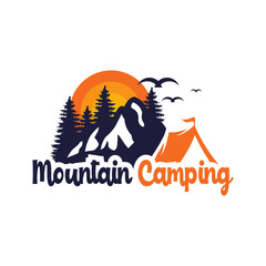 logo design camp in the mountains
