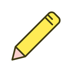 Pencil, pen icon vector design templates