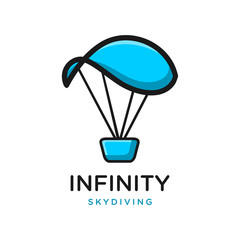 infinity parachuting logo