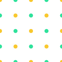 polka dot yellow green pattern background