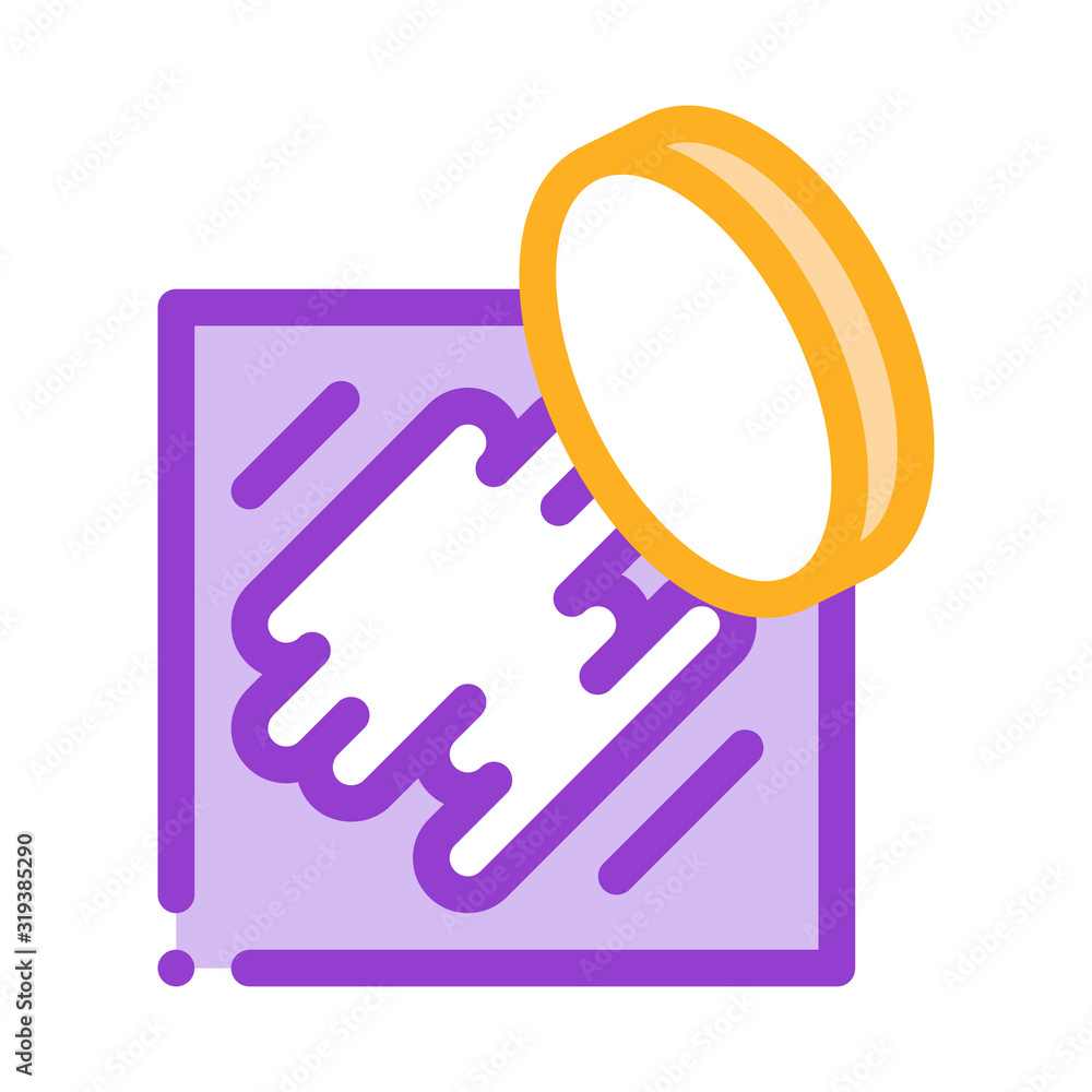 Poster erase coin numbers icon vector. outline erase coin numbers sign. isolated contour symbol illustratio