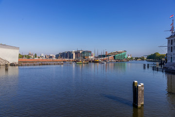 Naklejka premium olanda Amsterdam., archiettura, citta' paesi bassi, nord europa archiettura sul mare, canali, acqua, 