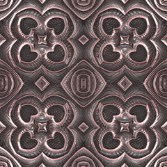 Fototapeta premium Shiny Rose Gold Seamless Repeating Pattern Tile
