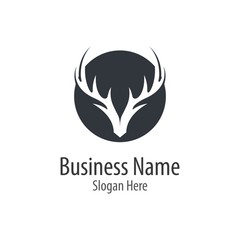 Deer head logo illustraation