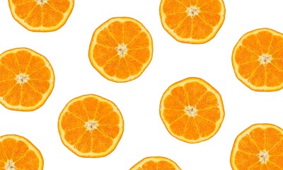 texture of slice many orange and leaf background