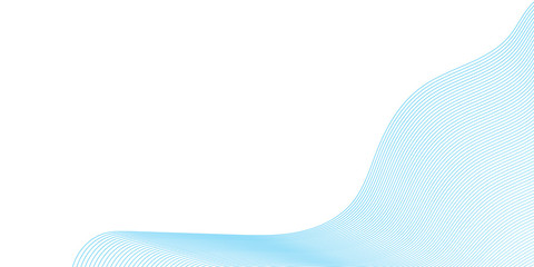 Line curve wave blue white abstract background for presentation design. Vector illustration with modern corporate and business concept