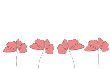 Flowers spring bloom background design vector illustration