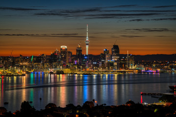 Auckland City Sunset