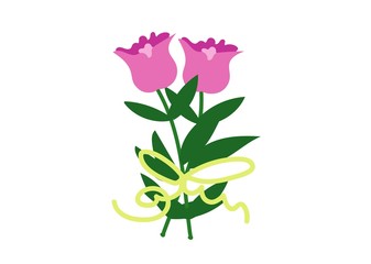 bukiet, kwiaty, róże, tulipany, rośliny, prezent, podarunek, walentynki © monikakosz