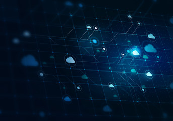 Cloud connection and networking . Mixed media