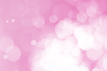 Pink bokeh on valentine's day. Abstract.