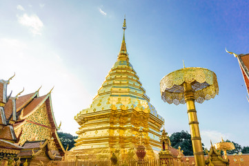 Fototapeta premium Phra That Doi Suthep is located in Chiang Mai in Thailand.