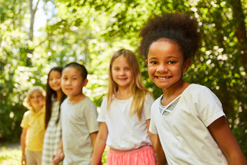 Group of children in the international kindergarten