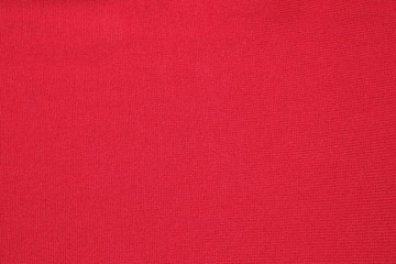 Red fabric cloth texture background.