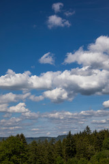 Wolken über dem Land