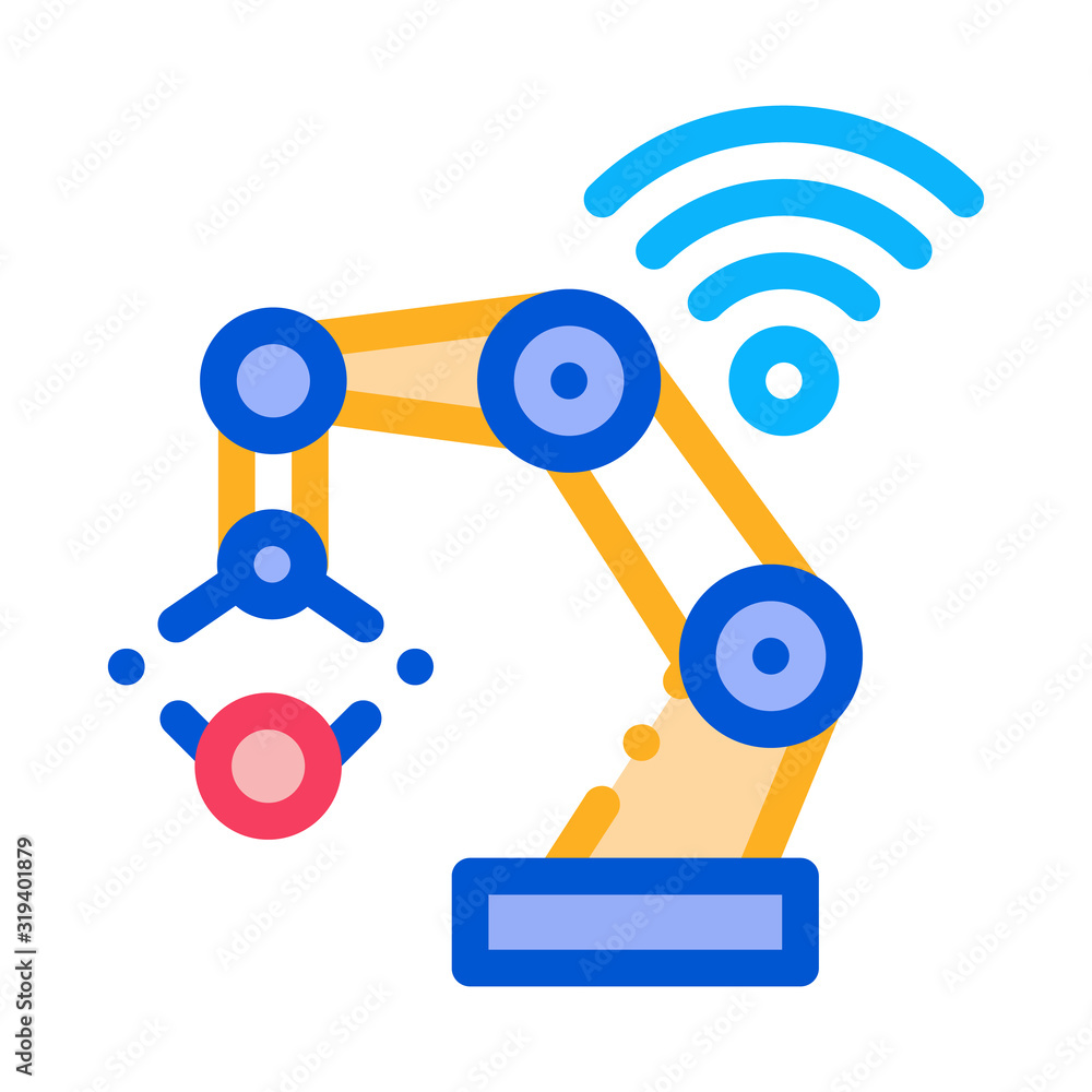 Aufkleber smart robot icon vector. outline smart robot sign. isolated contour symbol illustration