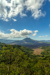 Fototapeta premium Landscape of famous volcano Gunung Batur. Bali. Indonesia.