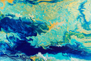 Multicolored texture fluid art