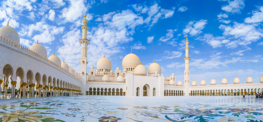 Abu Dhabi, United Arab Emirates, January 23th, 2020: Sheikh Zayed grand mosque