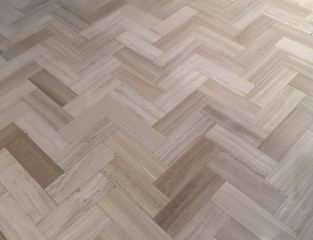Parquet flooring Serrated wood gray brown color