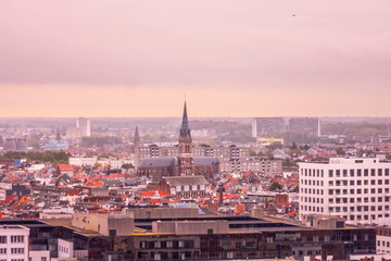 Antwerp city, Belgium from above