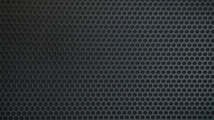 Fototapeta na wymiar Metal background, black steel plate with holes,Black metal texture steel background. Perforated sheet metal.