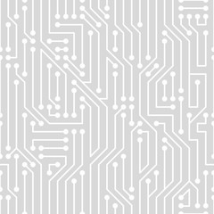 Website vector abstract circuit board technology seamless pattern