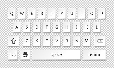 Smartphone keyboard ui buttons