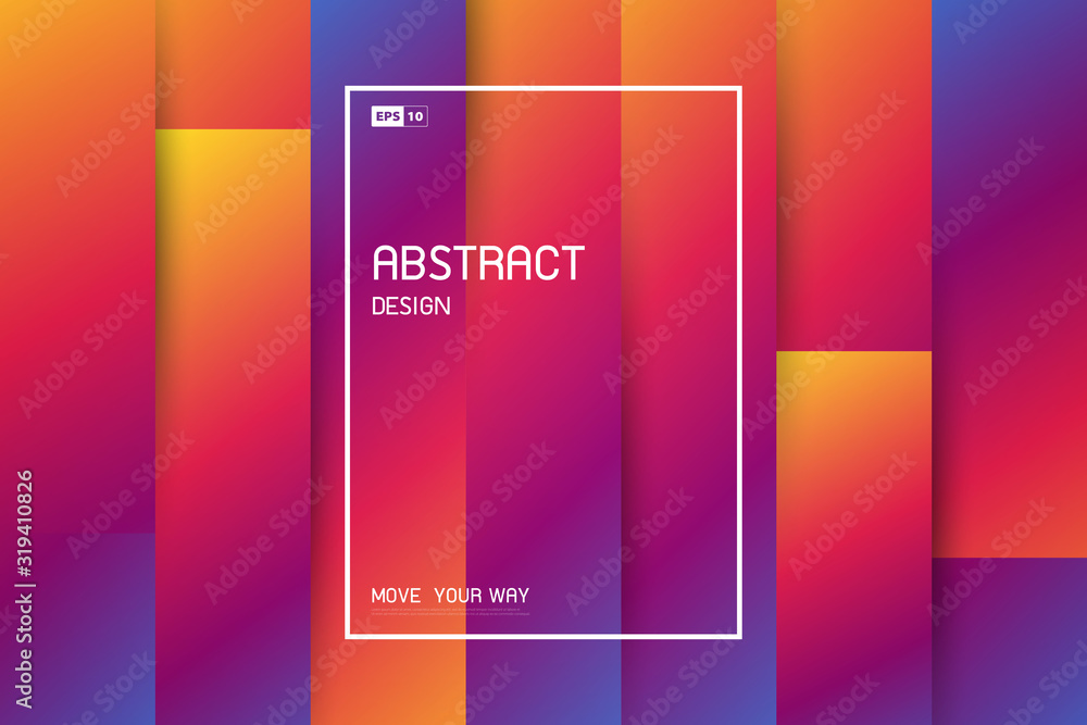 Aufkleber abstract trendy line of colorful pattern stripe level background. illustration vector eps10