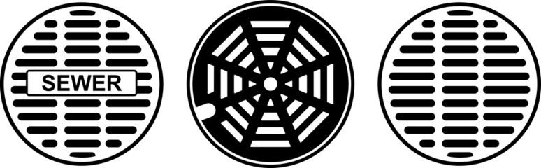 sewer icon - vector illustration